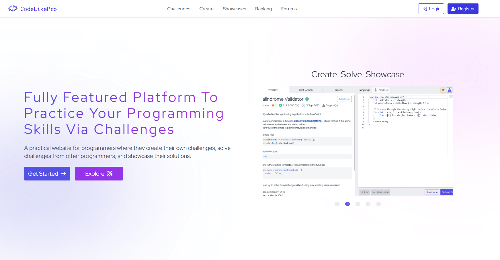 CodeLikePro – Programming Exercise Platform